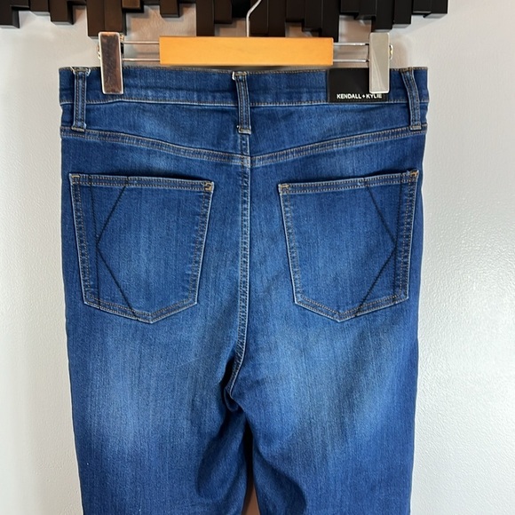 Kendall + Kylie Womens The Skyscraper Coin Pocket Blue Skinny Jeans Size 13/31 - Picture 3 of 12